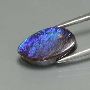 9,17 ctw natürlicher Mehrfarbig Ammolith, Ausgefallene Form, Lichtundurchlässig