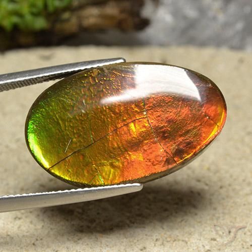 20.87ct Natürlicher Mehrfarbig Ammolith, Fantasie, Lichtundurchlässig