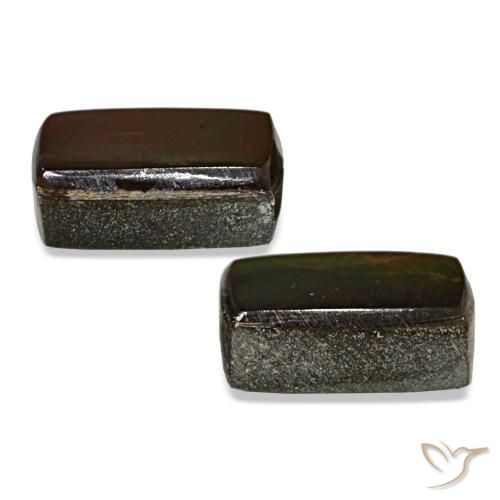 3,16 ct natürliche Mehrfarbig Ammolit-Edelsteine, Baguette, Lichtundurchlässig