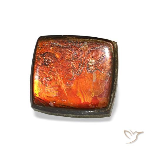 2,08 ctw natürlicher Mehrfarbig Ammolit, Baguette, Lichtundurchlässig