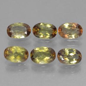 2,69 ct natürliche mehrfarbiger Andalusit-Edelsteine, Oval Schliff, VS-SI