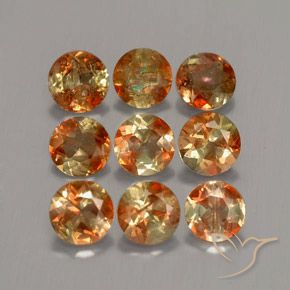 2.26 ct natürliche Mehrfarbig Andalusit-Edelsteine, Runden, VS-SI
