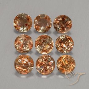 2.25 ct natürliche Mehrfarbig Andalusit-Edelsteine, Runden, VS-SI