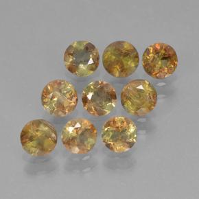 2,34 ct natürliche mehrfarbiger Andalusit-Edelsteine, Rundschliff, VS-SI