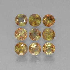 2,34 ct natürliche mehrfarbiger Andalusit-Edelsteine, Rundschliff, VS-SI