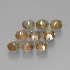 2,34 ct natürliche mehrfarbiger Andalusit-Edelsteine, Rundschliff, VS-SI