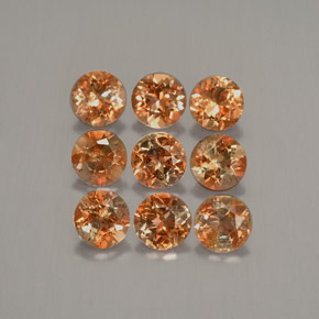 2,34 ct natürliche mehrfarbiger Andalusit-Edelsteine, Rundschliff, VS-SI