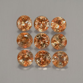 2,34 ct natürliche mehrfarbiger Andalusit-Edelsteine, Rundschliff, VS-SI