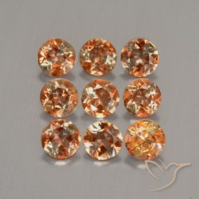 2.38 ct natürliche Mehrfarbig Andalusit-Edelsteine, Runden, VS-SI