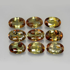  ct natürliche mehrfarbiger Andalusit-Edelsteine, Oval Schliff, VS-SI