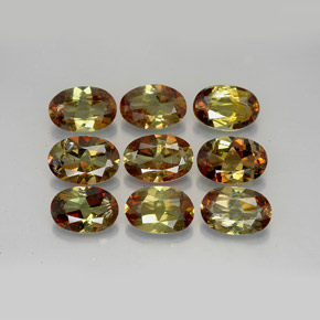  ct natürliche mehrfarbiger Andalusit-Edelsteine, Oval Schliff, VS-SI