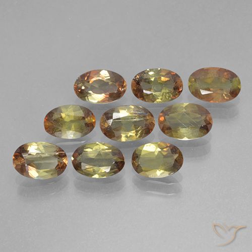 3.45ctw Natürlicher Mehrfarbig Andalusit, Oval, VS-SI