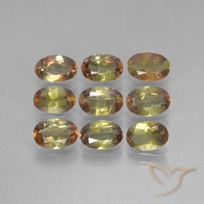 3.45 ct natürliche Mehrfarbig Andalusit-Edelsteine, Oval, VS-SI
