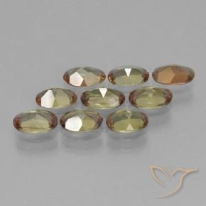 3.45 ct natürliche Mehrfarbig Andalusit-Edelsteine, Oval, VS-SI
