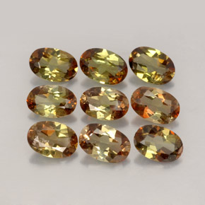 ct natürliche mehrfarbiger Andalusit-Edelsteine, Oval Schliff, VS