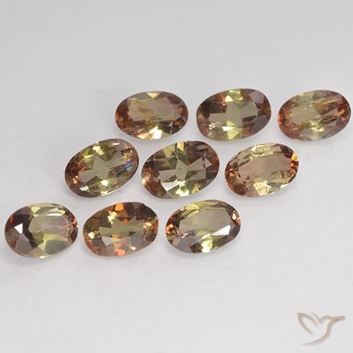 3.61 ct natürliche Mehrfarbig Andalusit-Edelsteine, Oval, VS-SI