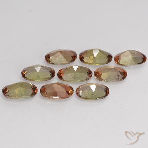3.61 ct natürliche Mehrfarbig Andalusit-Edelsteine, Oval, VS-SI