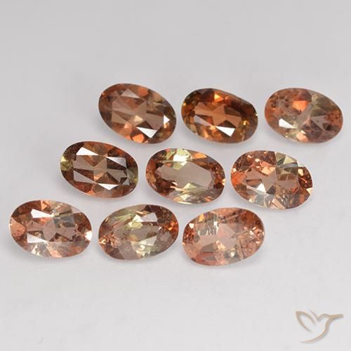3.75 ct natürliche Mehrfarbig Andalusit-Edelsteine, Oval, VS-SI