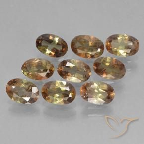 3.76 ct natürliche Mehrfarbig Andalusit-Edelsteine, Oval, VS-SI