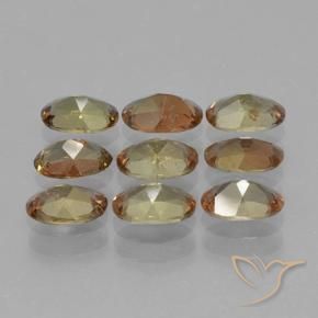 3.76 ct natürliche Mehrfarbig Andalusit-Edelsteine, Oval, VS-SI