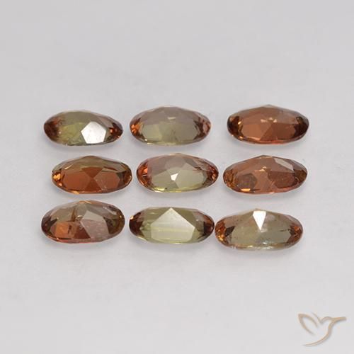 3.33 ct natürliche Mehrfarbig Andalusit-Edelsteine, Oval, VS-SI