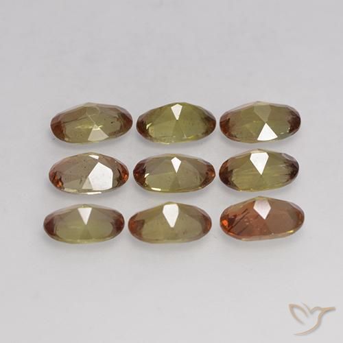 3.67 ct natürliche Mehrfarbig Andalusit-Edelsteine, Oval, VS-SI