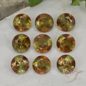 2.31 ct natürliche Mehrfarbig Andalusit-Edelsteine, Runden, VS-SI