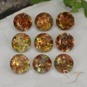 2.37 ct natürliche Mehrfarbig Andalusit-Edelsteine, Runden, VS-SI