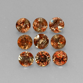 2,26 ct natürliche mehrfarbiger Andalusit-Edelsteine, Rundschliff, VS-SI