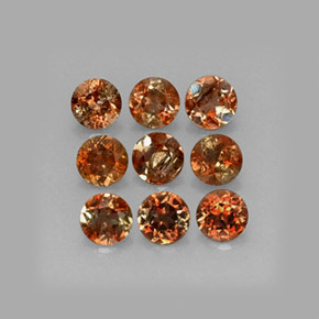 2,26 ct natürliche mehrfarbiger Andalusit-Edelsteine, Rundschliff, VS-SI