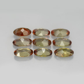  ct natürliche Mehrfarbig Andalusit-Edelsteine, Oval Schliff, VS-SI