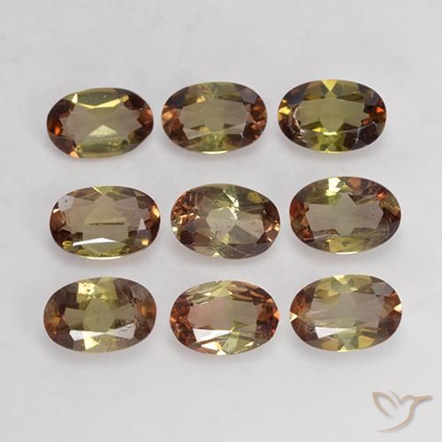3.74ctw Natürlicher Mehrfarbig Andalusit, Oval, VS-SI
