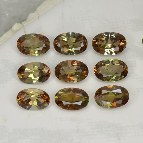 3,64 ct natürliche mehrfarbiger Andalusit-Edelsteine, Oval Schliff, VS-SI