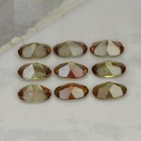 3,64 ct natürliche mehrfarbiger Andalusit-Edelsteine, Oval Schliff, VS-SI