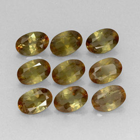 3,80 ct natürliche mehrfarbiger Andalusit-Edelsteine, Oval Schliff, VS-SI