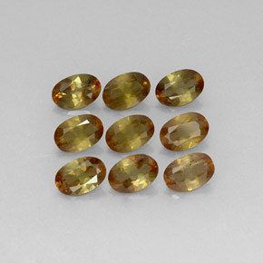 3,80 ct natürliche mehrfarbiger Andalusit-Edelsteine, Oval Schliff, VS-SI