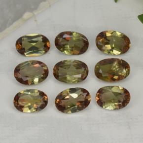 3,72 ct natürliche mehrfarbiger Andalusit-Edelsteine, Oval Schliff, VS-SI