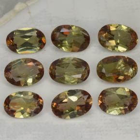3,72 ct natürliche mehrfarbiger Andalusit-Edelsteine, Oval Schliff, VS-SI