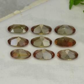 3,72 ct natürliche mehrfarbiger Andalusit-Edelsteine, Oval Schliff, VS-SI