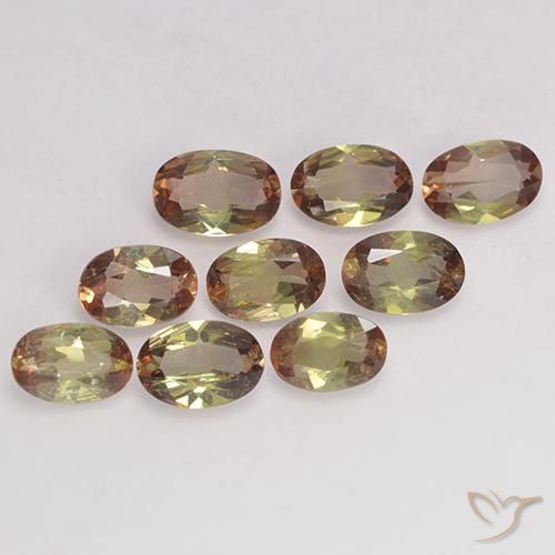 3.00 ct natürliche Mehrfarbig Andalusit-Edelsteine, Oval, VS-SI