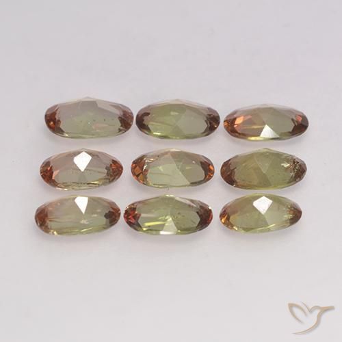 3.00 ct natürliche Mehrfarbig Andalusit-Edelsteine, Oval, VS-SI