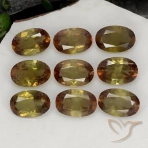 3.78 ct natürliche Mehrfarbig Andalusit-Edelsteine, Oval, VS-SI