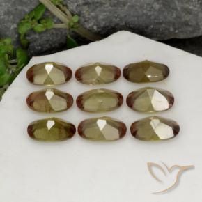 3.78 ct natürliche Mehrfarbig Andalusit-Edelsteine, Oval, VS-SI