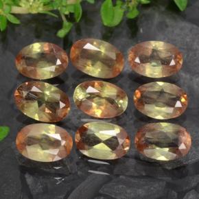 3,67 ct natürliche mehrfarbiger Andalusit-Edelsteine, Oval Schliff, VS-SI