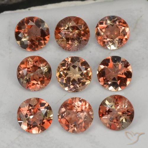 2.35 ct natürliche Mehrfarbig Andalusit-Edelsteine, Runden, VS-SI