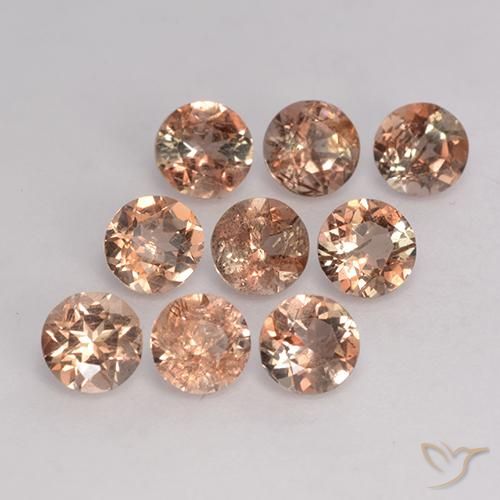 2.37 ct natürliche Mehrfarbig Andalusit-Edelsteine, Runden, VS-SI