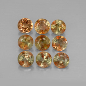 2,33 ct natürliche mehrfarbiger Andalusit-Edelsteine, Rundschliff, VS-SI