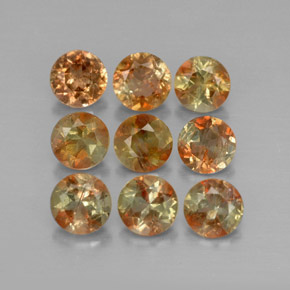 2,33 ct natürliche mehrfarbiger Andalusit-Edelsteine, Rundschliff, VS-SI