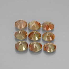 2,33 ct natürliche mehrfarbiger Andalusit-Edelsteine, Rundschliff, VS-SI