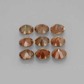 2,34 ct natürliche mehrfarbiger Andalusit-Edelsteine, Rundschliff, VS-SI